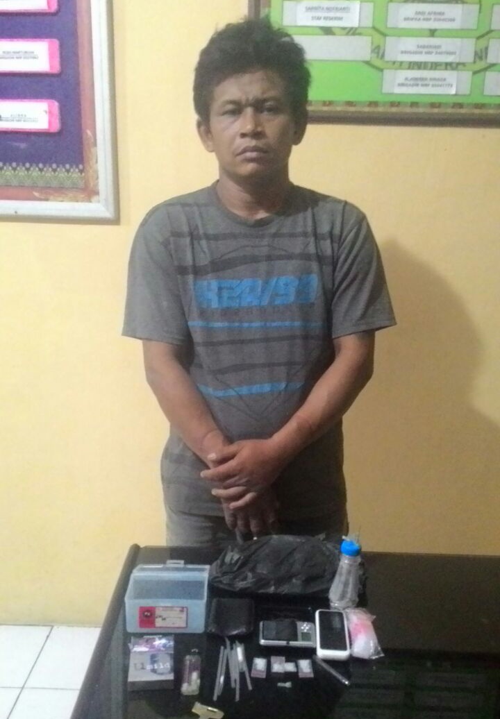 Mengedarkan Narkoba, Seorang Supir di Rohul Ditangkap Polisi