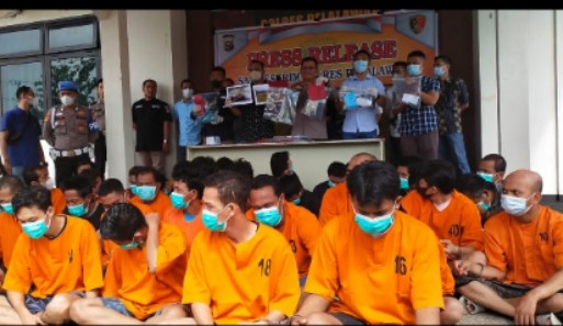Polres Pelalawan Amankan Puluhan Tersangka Dari Berbagai Kasus