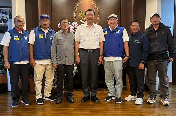 Silaturahmi Dengan Menko Marves, LBP 'Support' Program Unggulan PWI
