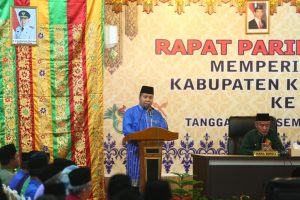 Pimpin Upacara Hari Jadi ke-8, Bupati Irwan Ajak Segenap Masyarakat Bersatu Membangun