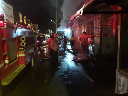 Kerugian Ditaksir Rp600 Juta, Ruko Grosir Sembako di Rohil Hangus Terbakar