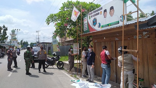 Masa Tenang, Tim Gabungan Tertibkan APK Yang Masih Terpasang