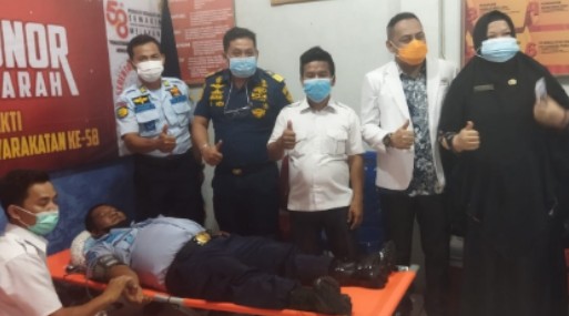 Hari Bakti Pemasyarakatan Ke-58, Lapas Kelas IIA Bagansiapiapi Adakan Donor Darah