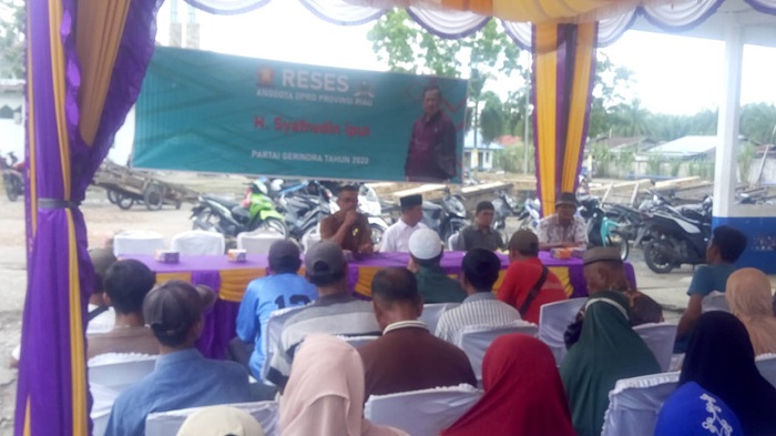 Reses DPRD Riau, Syafruddin Iput Tampung Aspirasi Masyarakat Bagan Punak Pesisir