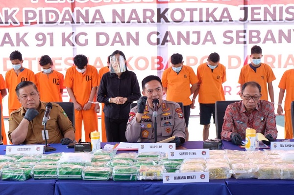 Riau Darurat Narkoba? 11 Bulan Hampir Satu Ton Diamankan 