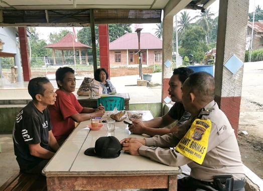 Jelang Pemilukada 2024, Polsek Tanah Pinem Himbau Warga Jaga Kamtibmas