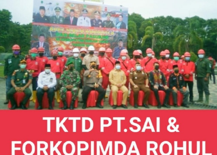 Pemadam TKTD PT SAI Siap Atasi Karlahut di Rohul  