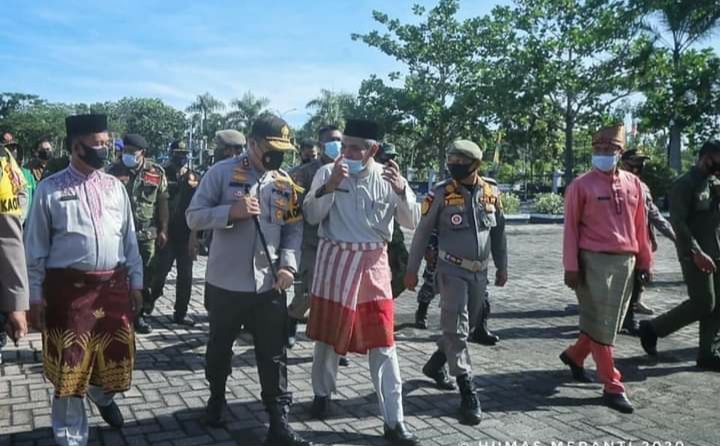 Sekda Kamsol Dampingi Kapolda Riau Beri Arahan Untuk Pilkada Aman, Lancar, Bebas Covid-19