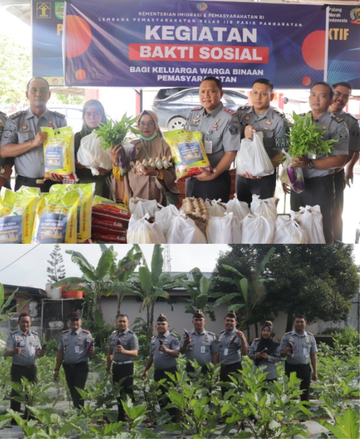 Perkuat Silaturahmi, Lapas Pasir Pengaraian Berikan Bansos Kepada Keluarga Warga Binaan  