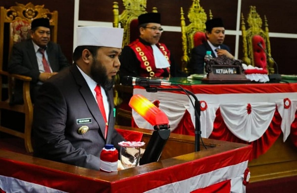 Dewan Kota Periode 2019-2024 Dilantik , Wako : Sinergitas Legislatif Diharapkan Wujudkan Visi Kota R