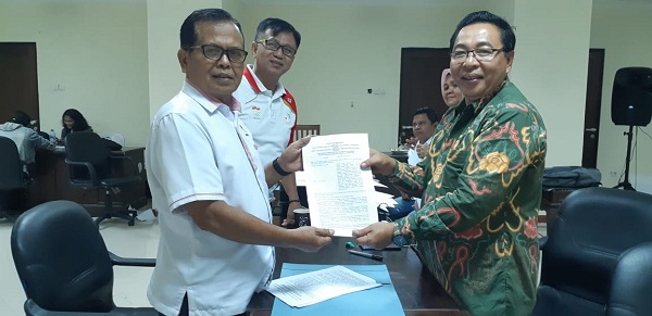 Tuan Rumah dan Peserta Porwil Se-Sumatera Tandatangani Perjanjian Kerjasama Soal Akomodasi