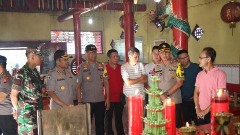 Pastikan Imlek Berjalan Kondusif, Kapolda dan Danrem Pantau Sejumlah Titik Perayaan