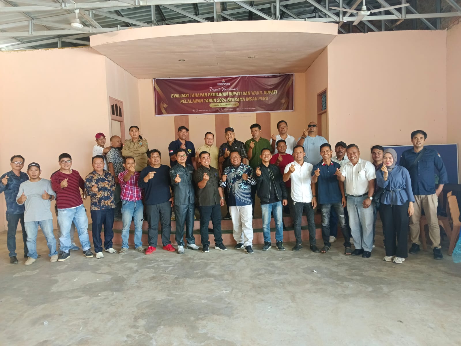 KPU Lakukan Rapat Koordinasi Evaluasi Tahapan Pemilihan Bupati dan Wakil Bupati Pelalawan