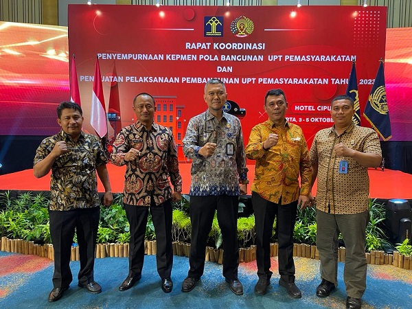 Lapas Bagansiapiapi Ikuti Penguatan Pelaksanaan Pembangunan UPT Pemasyarakatan