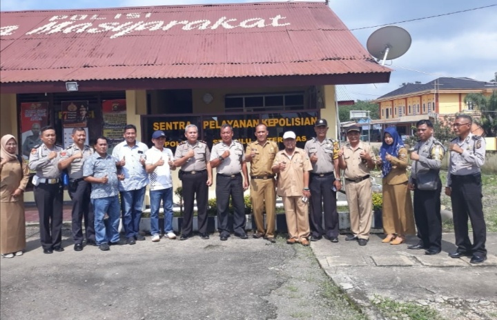 Kapolsek dan Kades Sekecamatan STL ULU Terawas Duduk Bersama  Dengarkan Keluhan Warga
