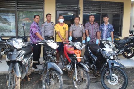Polres Rohul berhasil amankan 4 Unit Kendaraan Curian di Tempat Terpisah
