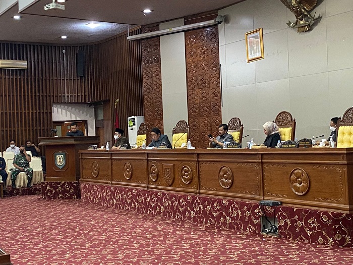 DPRD Provinsi Bengkulu Gelar Paripurna Penetapan Materi dan Jadwal Rapat Tahun Sidang 2022