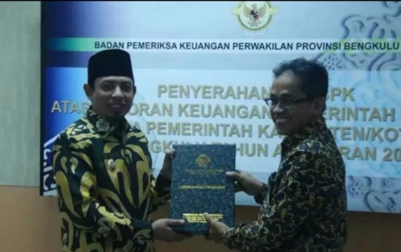 Akhirnya Pemkot Bengkulu Raih Predikat WTP dari BPK
