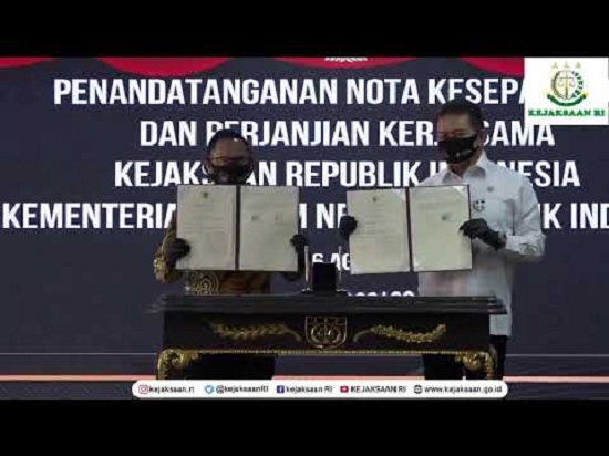 Pemudah Penyidikan Kasus, Kemendagri-Kejagung  Teken MoU