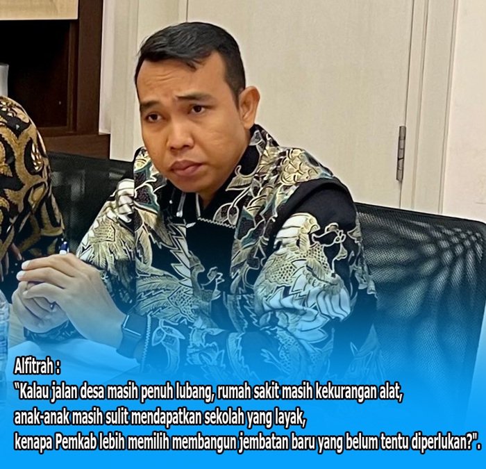 DPRD Siak Soroti Pembangunan Jembatan Siak-Mempura Ditengah Krisis Keuangan