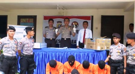 Akhir Aksi 4 Bajing Loncat di Pangkalan Kuras