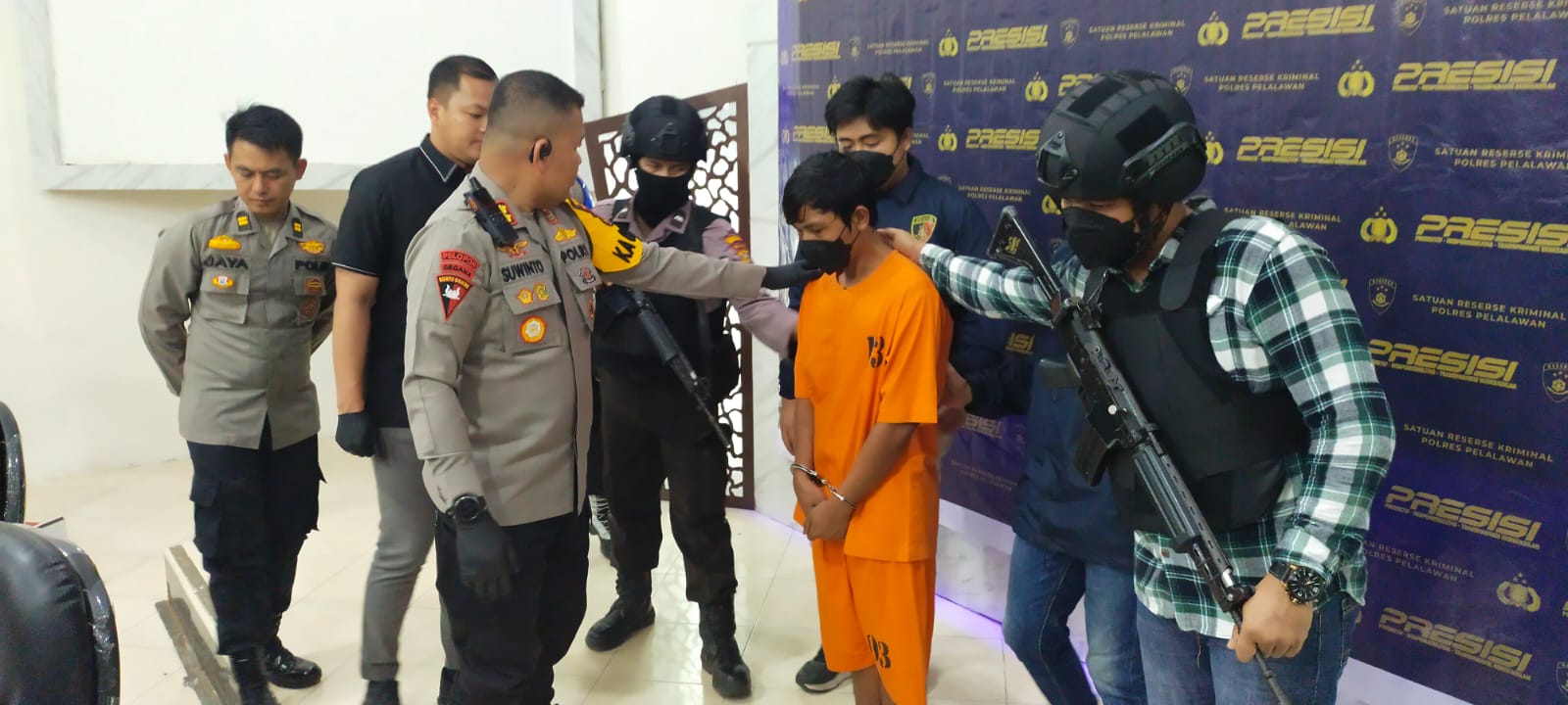 Polres Pelalawan  Ringkus HYL Tersangka Pembunuhan Terhadap Istrinya
