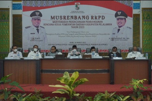 Bupati Pelalawan Zukri Buka Musrenbang RKPD Tahun 2022