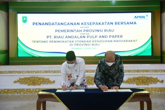 Pemprov-PT RAPP Tandatangani MoU Terkait Peningkatan Standar Kehidupan Masyarakat Riau