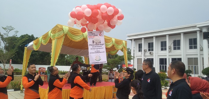 Kejari Rohil Adakan Jalan Santai dan Berbagai Perlombaan Dalam HBA ke 62