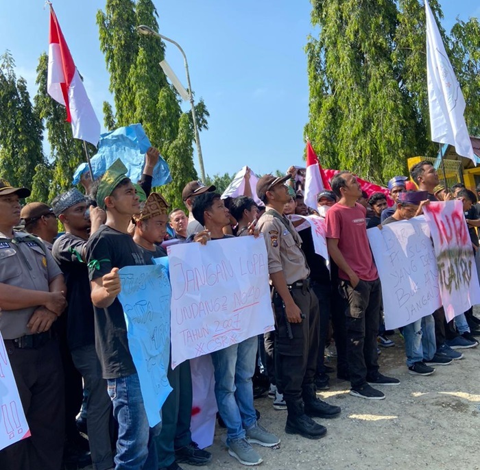Pemuda Tempatan 'Geruduk' PT SLS Sebut Tidak Transparan Soal Tenaga Kerja Lokal dan Pembagian CSR 