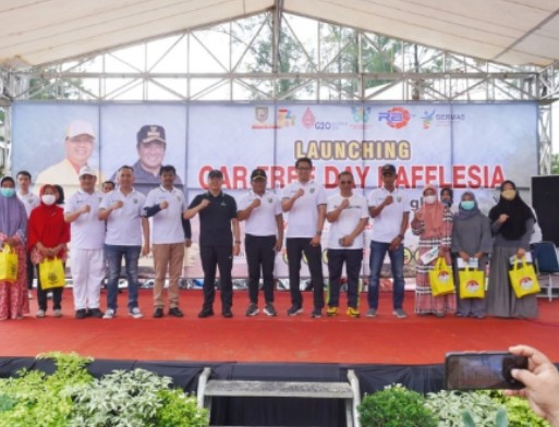 Launching Car Free Day Rafflesia, Momentum Penataan Kawasan Wisata Pantai Panjang  
