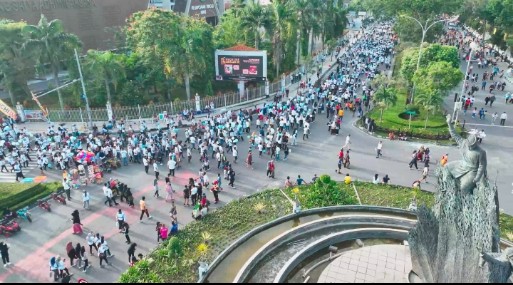  Pemprov Riau Apresiasi Puncak Jalan Sehat BUMN di Pekanbaru