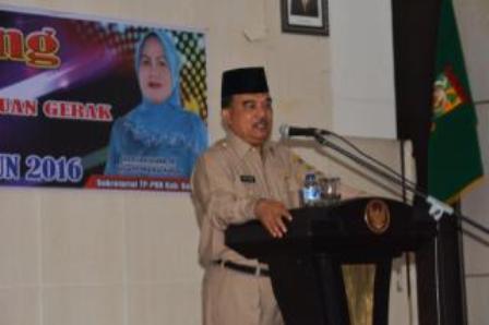 Bupati Kampar Buka Lomba HKG PKK ke-44