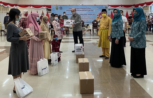 Riau Targetkan 14 persen Kasus Stunting, PT RAPP Salurkan 10.400 PMT 