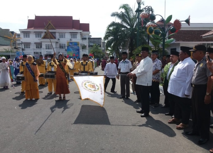 Sambut Tahun Baru Islam, DMI Rohil Gelar Pawai Keliling Kota