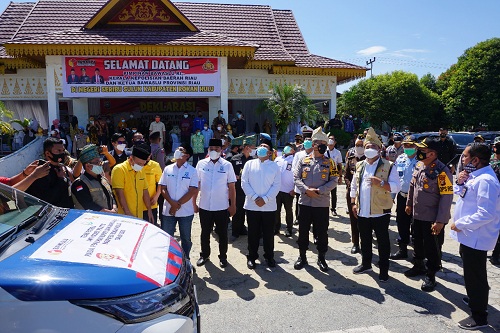 Bawaslu dan Kapolda Riau Lepas 50 Armada Tim Patroli Money Politic di Rokan Hulu