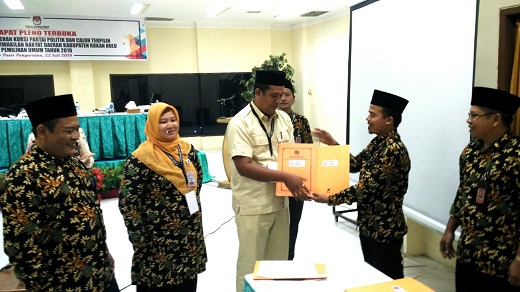 KPU Rohul Tetapkan 45 Nama Calon Anggota DPRD yang akan Dilantik