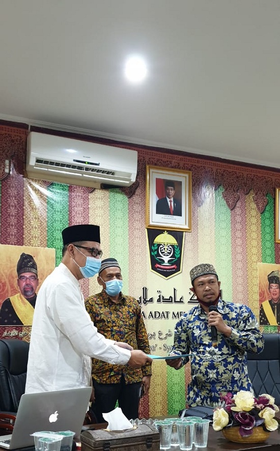 Silahturahmi Lembaga Adat Kenegerian Tapung (LAKTA) dengan LAM Riau berlangsung khidmat