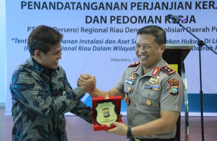 PLN dan Polda Riau Lakukan Penandatanganan PKS Terkait Pengamanan Instalasi dan Aset serta Penegakan