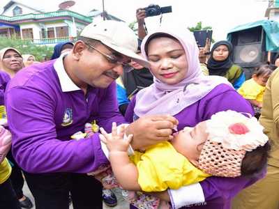 2.200 Balita Target PIN Polio di Kecamatan Tebing