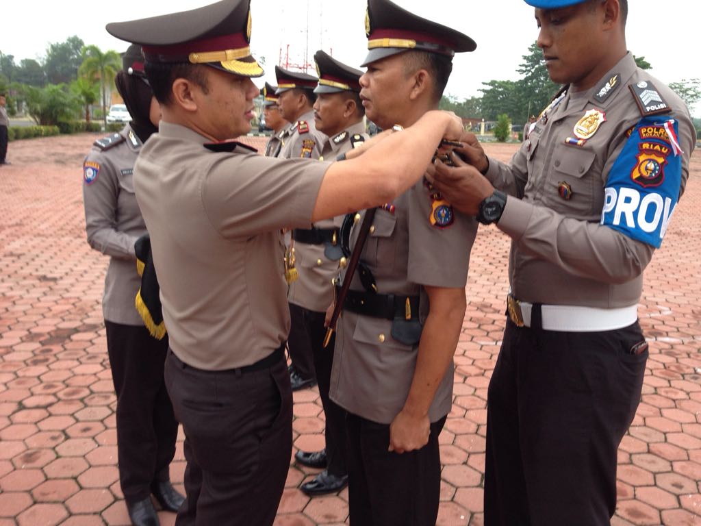 Kapolres Rohil Pimpin Sertijab Dua Perwira