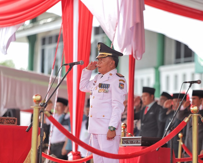 Pimpin Upacara HUT ke-78, Asmar : Nilai-Nilai Pancasila Masih Tetap Mempersatukan Kita