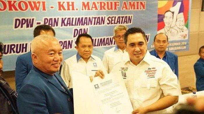 PAN Mendua Sikapi Ketua DPW PAN Kalsel Muhidin Mbalelo.