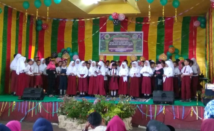 Perpisahan Siswa SDN 001 Bagan Kota Diwarnai Tangisan Haru