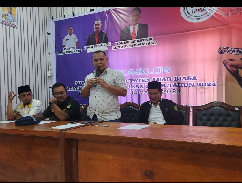 Terpilih Sebagai Ketua Cabor Muaythai Rohil, Jhonni Simanjuntak Siap Kembangkan dan Berikan Prestasi