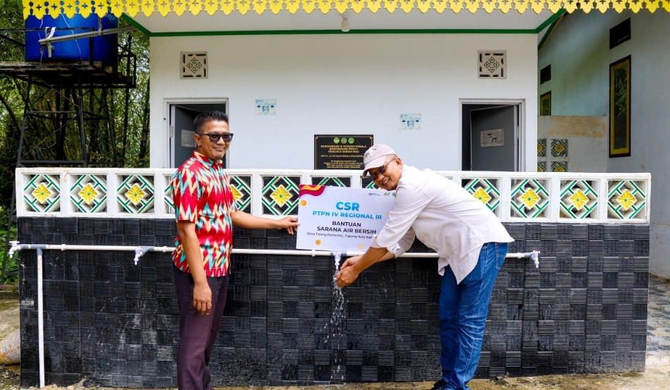 PTPN IV Regional III Bantu Atasi Krisis Air Bersih di Desa Talang Danto