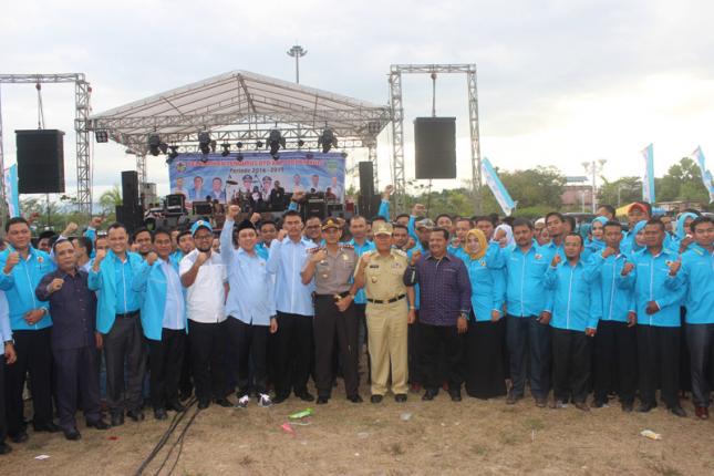 Dihadiri Plt Bupati Rohul, Ketua DPD KNPI Rohul Resmi Dilantik