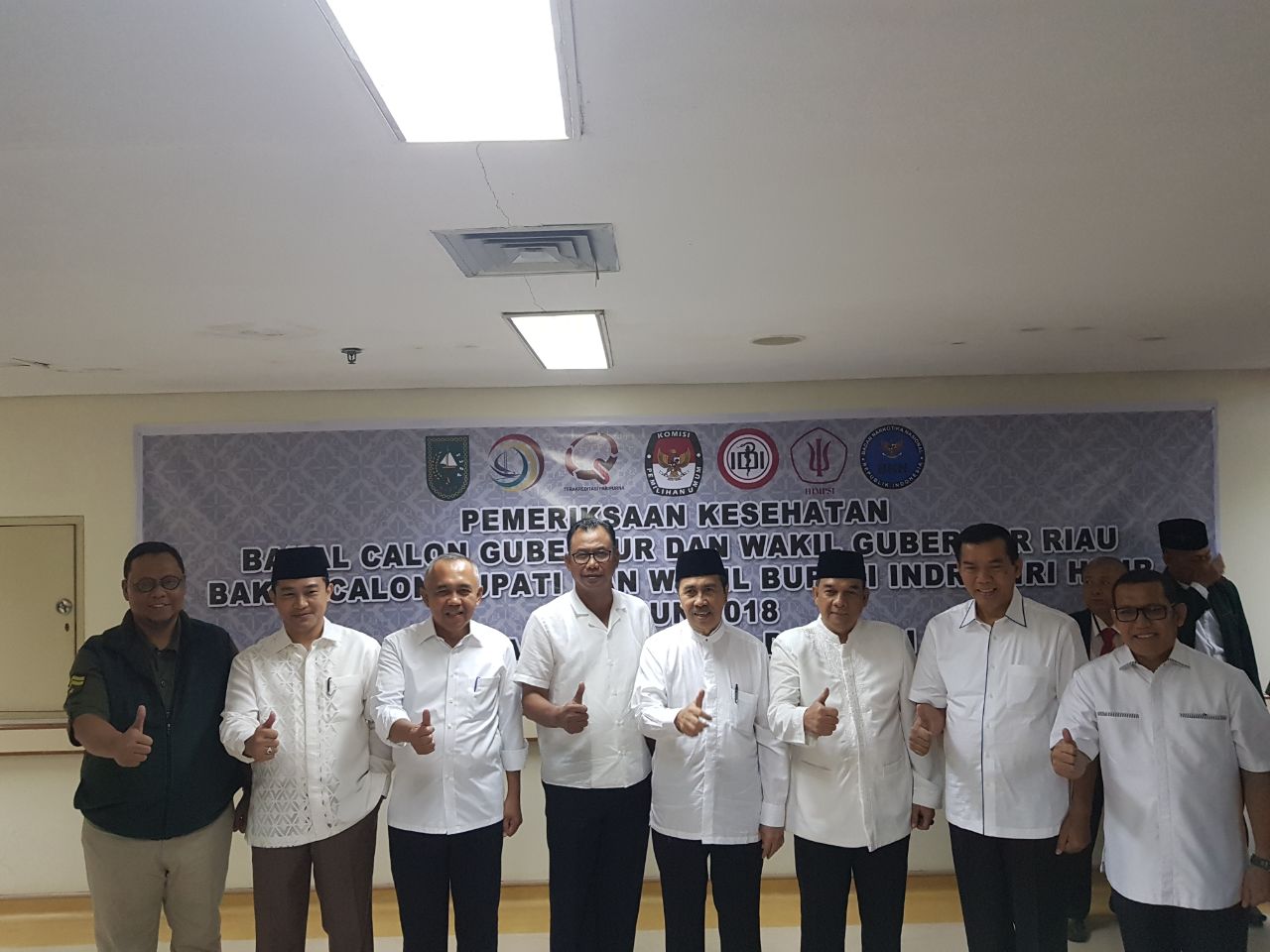 Balon Gubri dan Bupati Inhil Jalani Tes Kesehatan di RSUD Arifin Achmad