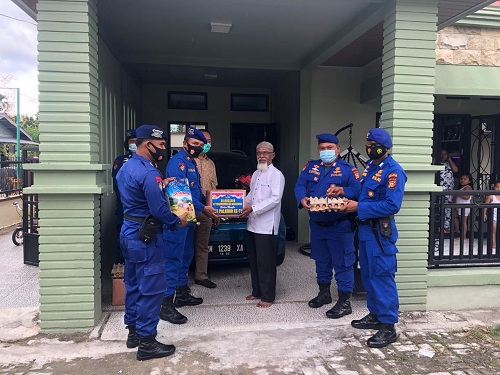 HUT Polairud Ke-70, Satpolair Polres Meranti Anjangsana ke Pondok Pesantren dan Kediaman Purnawirawa