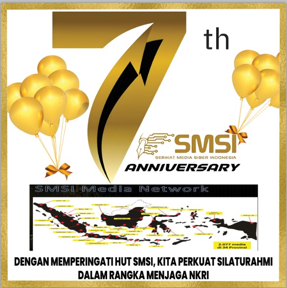 SMSI Riau Gelar Syukuran 7 Tahun dan Potong Tumpeng Serentak se-Indonesia